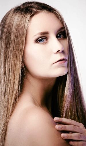 Prescott Arizona female model after receiving facial treatments